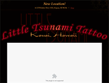 Tablet Screenshot of littletsunamitattoo.com